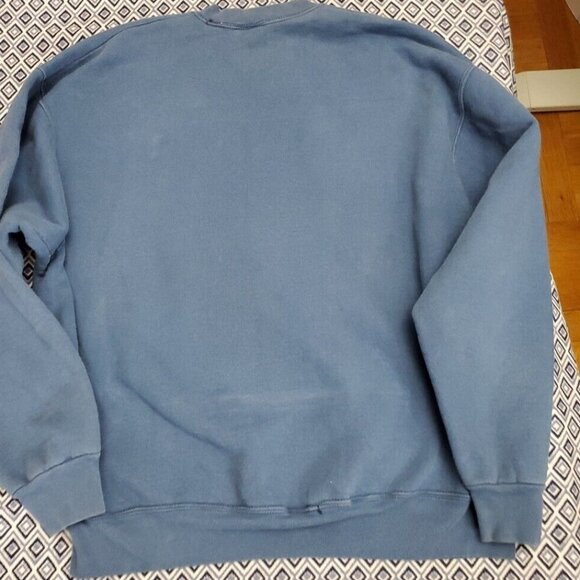Vintage USA 90s Blue Sweater Men's Size XL American Flag - Picture 4 of 16